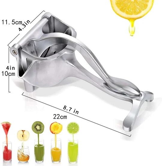 Unbranded Silver Juicer Tool Stainless Steel Manual Citrus Juicer