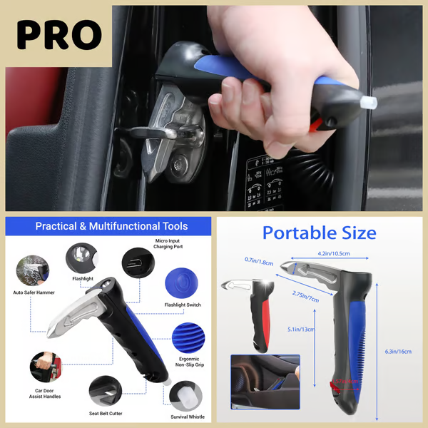 💝5-in-1 car handle assisted emergency escape system