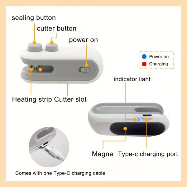 🎉LAST DAY OFF 🔥 2-in-1 Sealer and Cutter